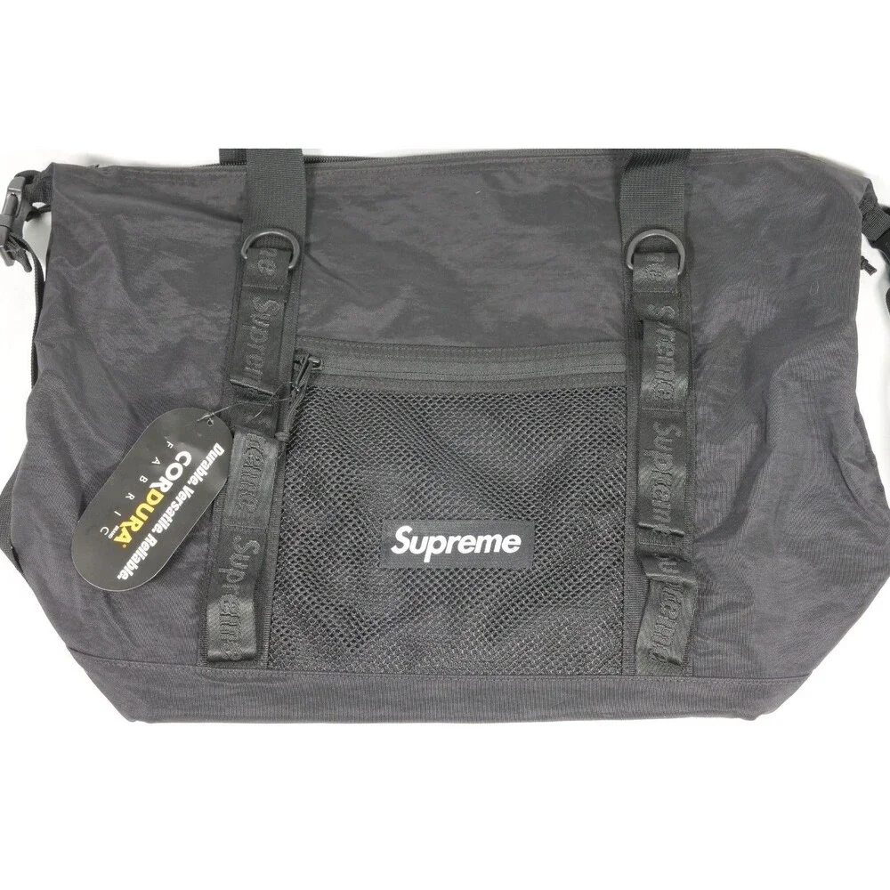 Supreme Black Canvas Tote Bag FW20 - 25L